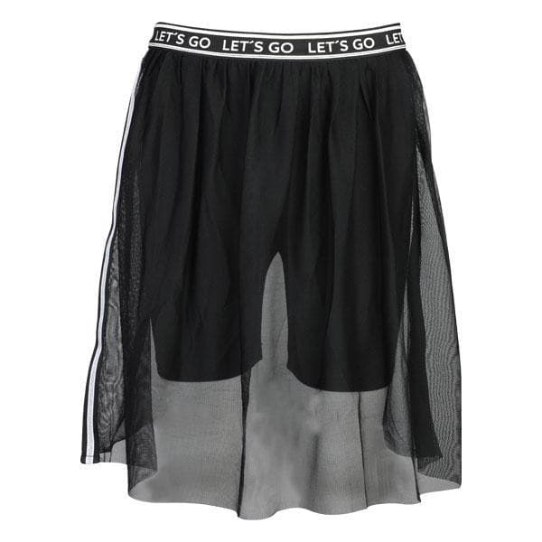 BLACK TULLE LEGGING SKIRT