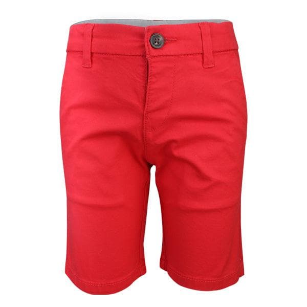 RED BASIC TWILL SHORTS