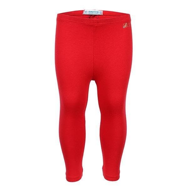 RED LONG BASIC LEGGINGS