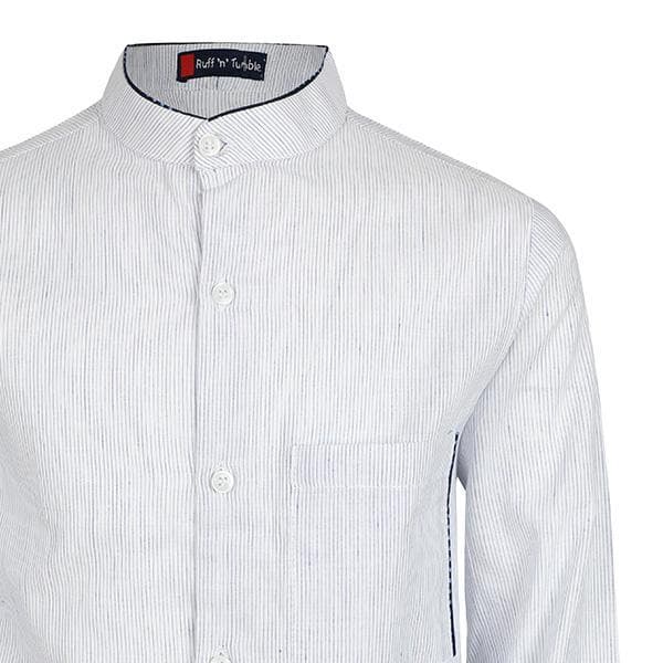 LIGHT BLUE L/S STRIPE SHIRT