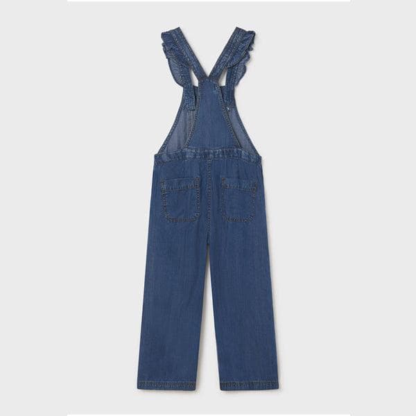 BLUE DENIM CROPPED OVERALL