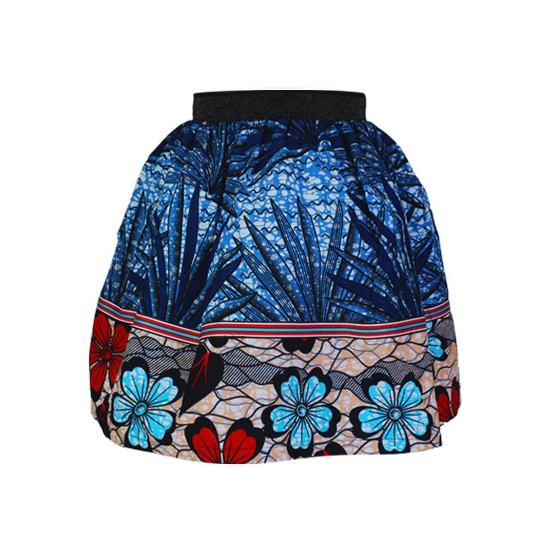 ELASTIC OFF-SHOULDER SMOCKED BLOUSE AND GATHERED SKIRT WITH HAIRBOW