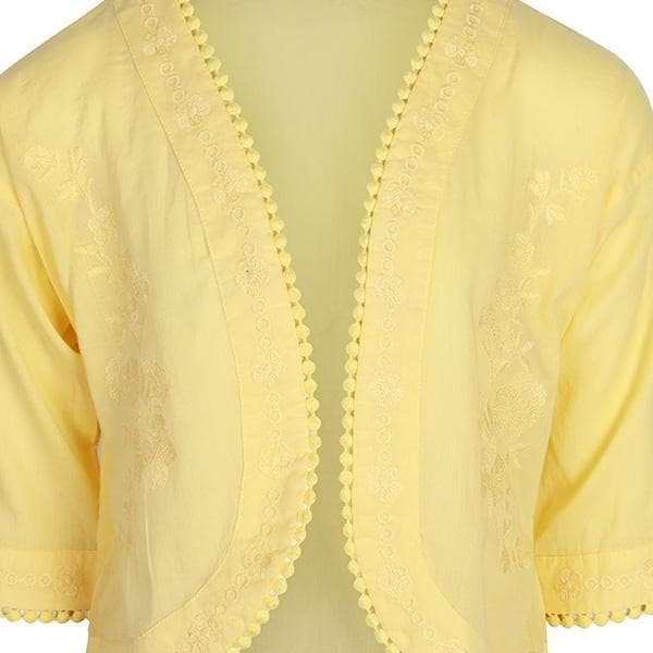 SUNFLOWER EMBROIDERED KIMONO