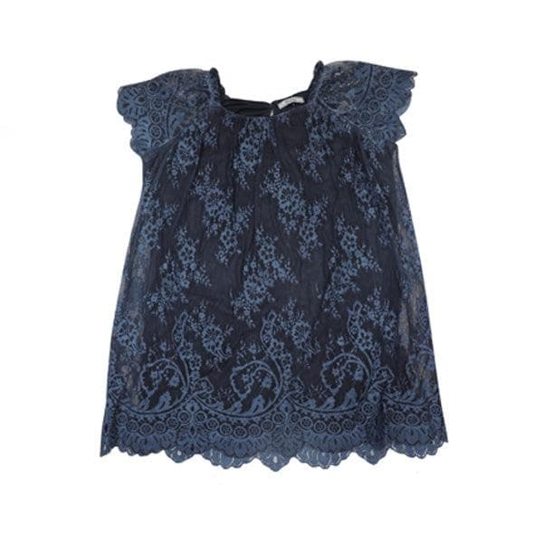NAVY LACE DRESS