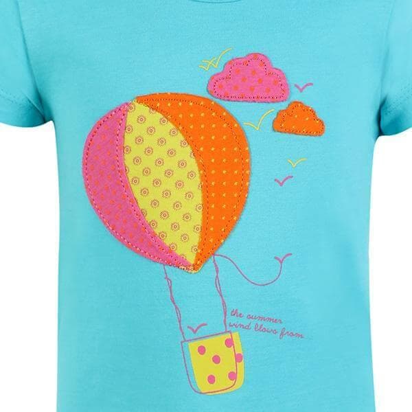 TURQUOISE S/S BABY TOP