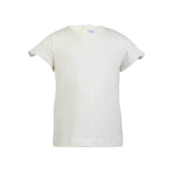 CHAMPAGNE DOTS PRINT T-SHIRT
