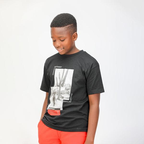 BLACK S/S T-SHIRT