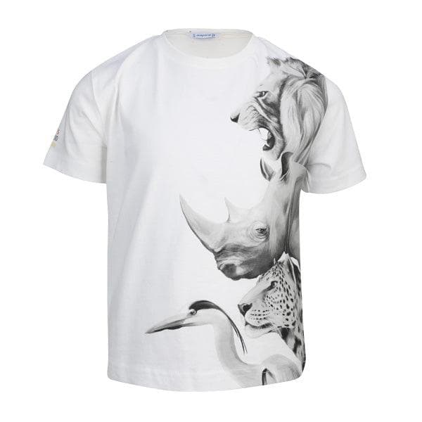 WHITE GRAPHIC S/S TSHIRT