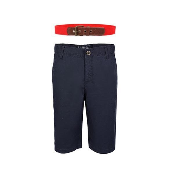NAVY SHORTS + KETCHUP BELT