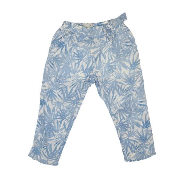 BLUE LONG PANTS WITH FRONT TIE