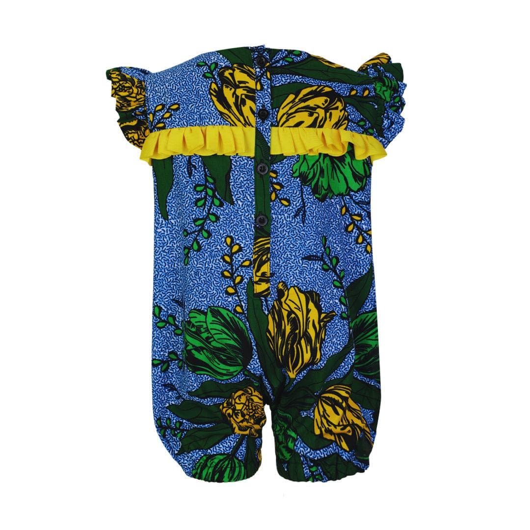 GREEN ANKARA PLAYSUIT