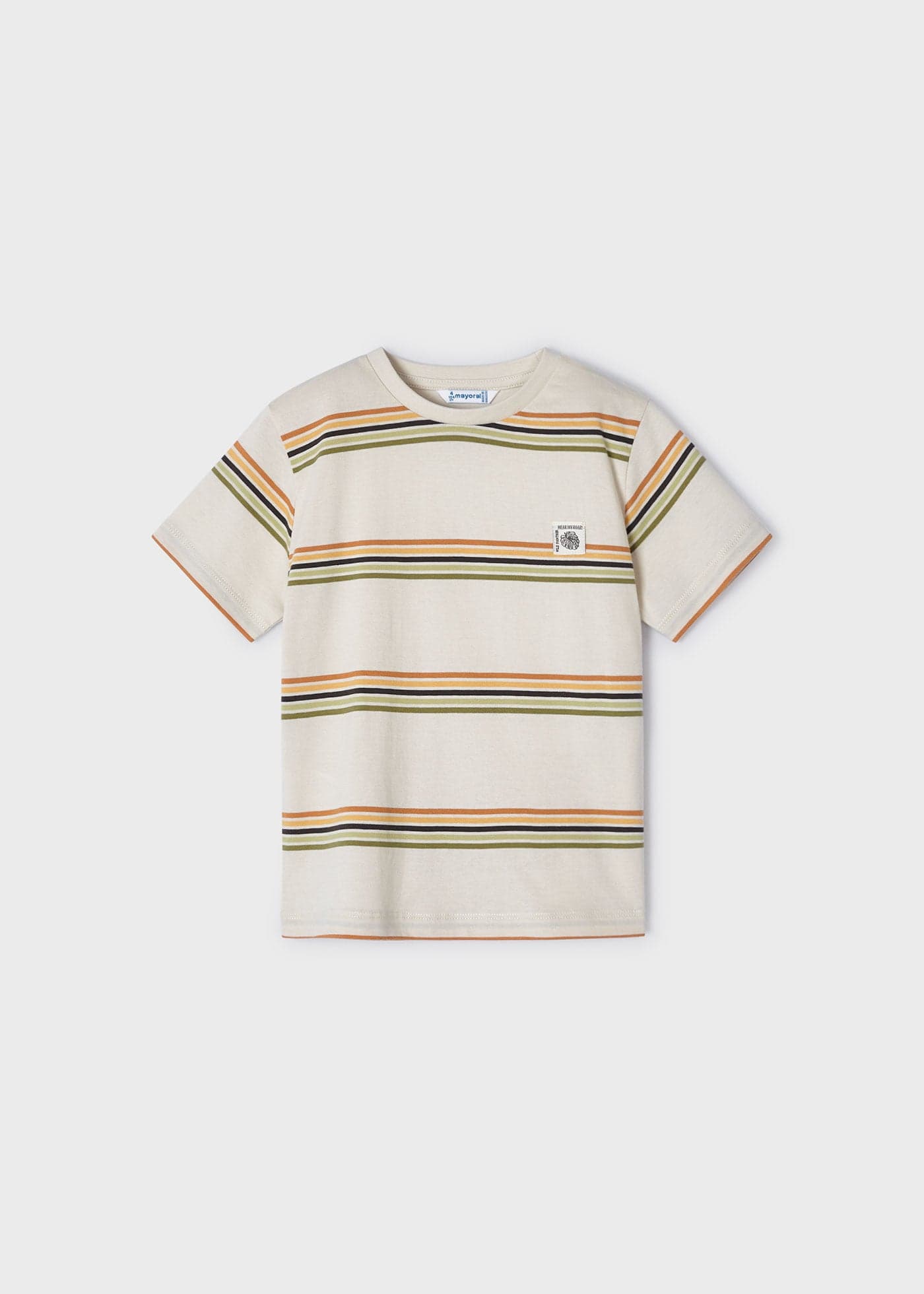 WHITE & YELLOW STRIPE S/S T-SHIRT