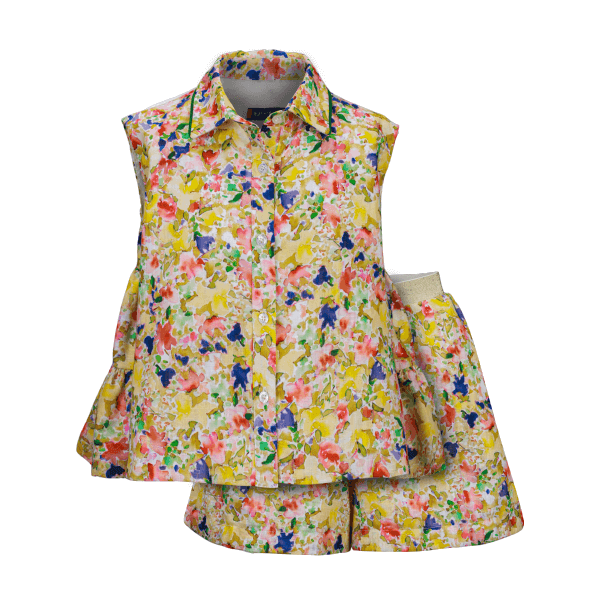 FLORAL SHORT SET