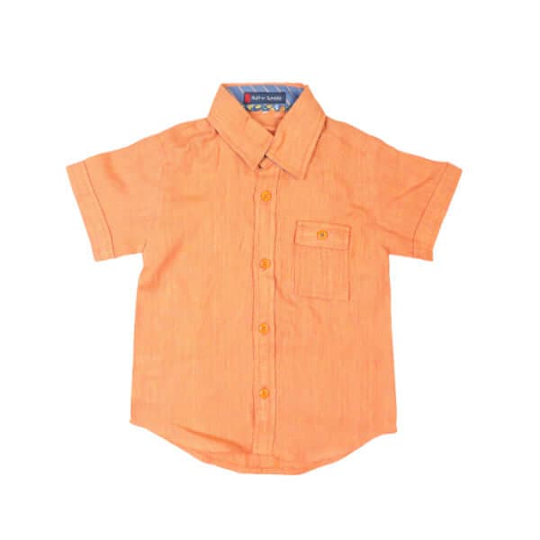 ORANGE PLAIN PATTERN S/S FC LI