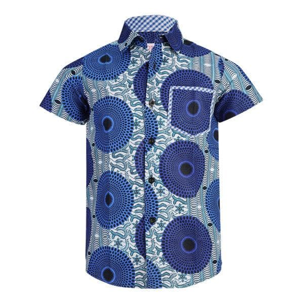 BLUE ANKARA S/S SHIRT