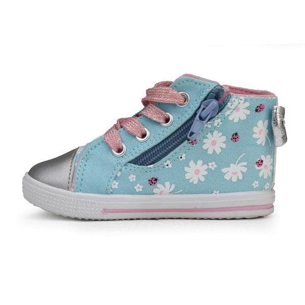 BLUE BABY GIRL HIGH SNEAKERS