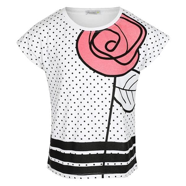 POLKA DOT WITH FLOWER TOP/LEGG