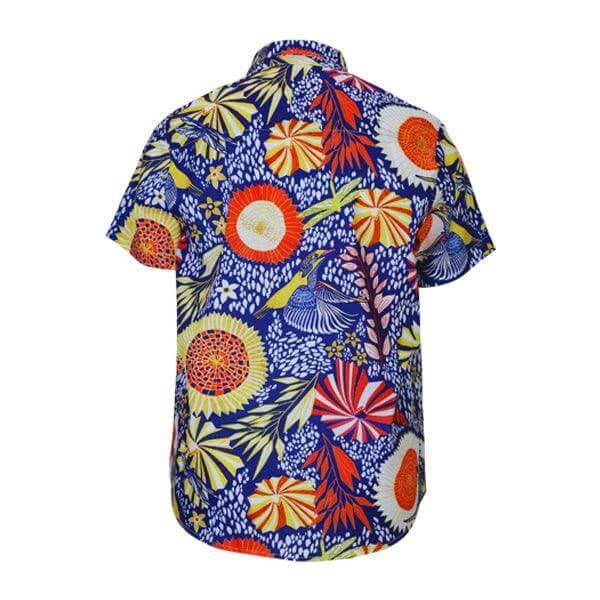 ROYAL BLUE & ORANGE S/S SHIRT