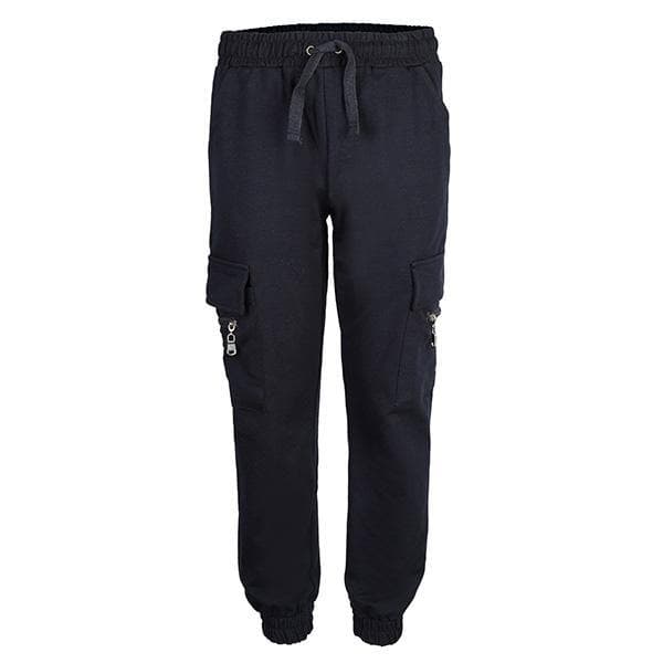 NAVY ZIP CUFF BOTTOM JOGGERS