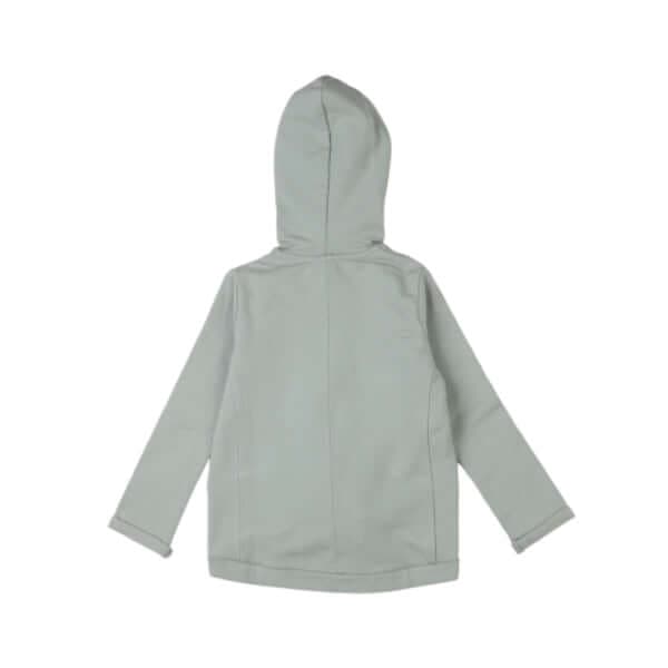 GREEN PRINT ZIPPER HOODIE