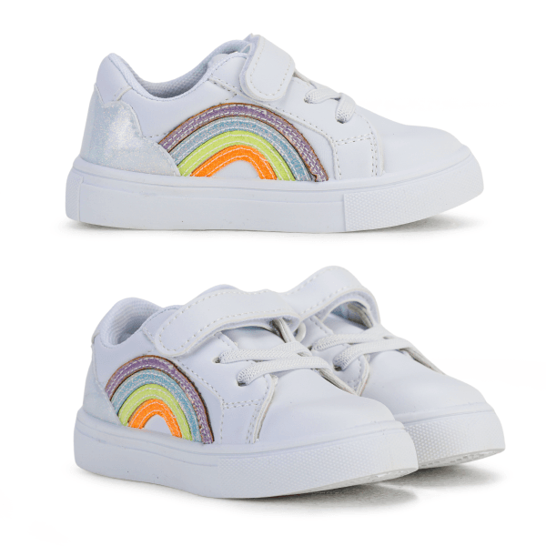 WHITE RAIN BOW SNEAKERS