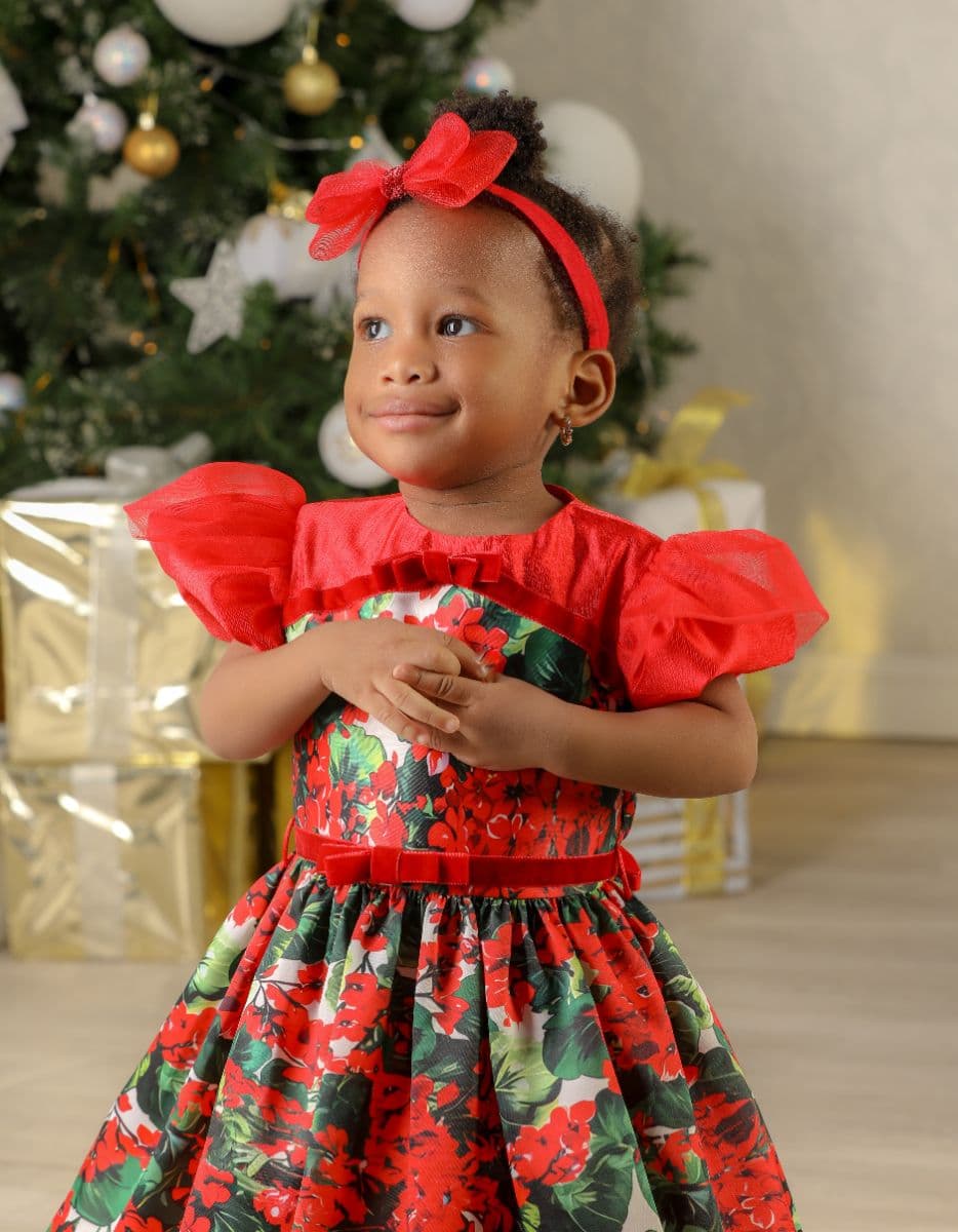 MORENIKE DRESS (BABY) WITH HAIRBOW