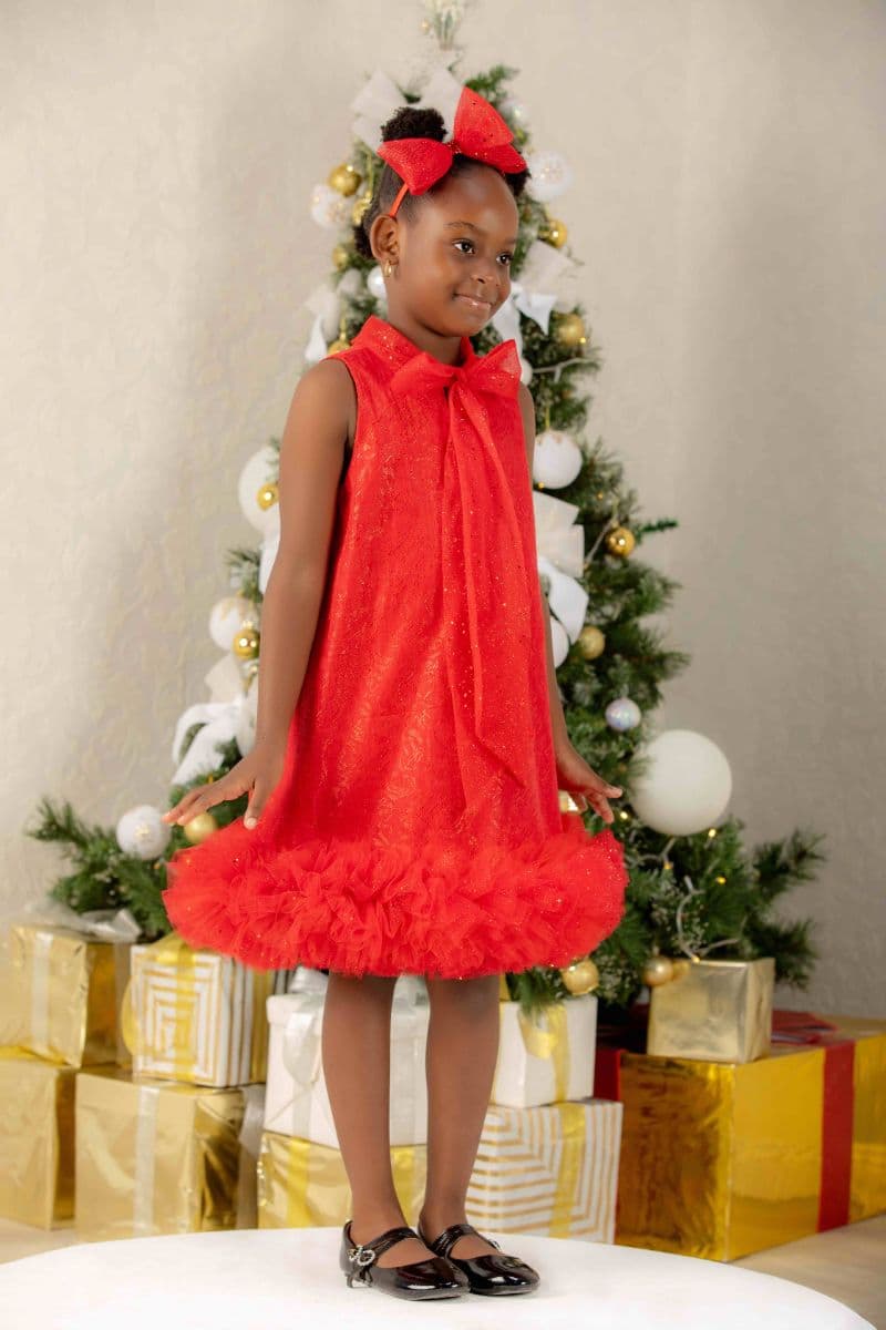 IYANU DRESS WITH HAIRBOW