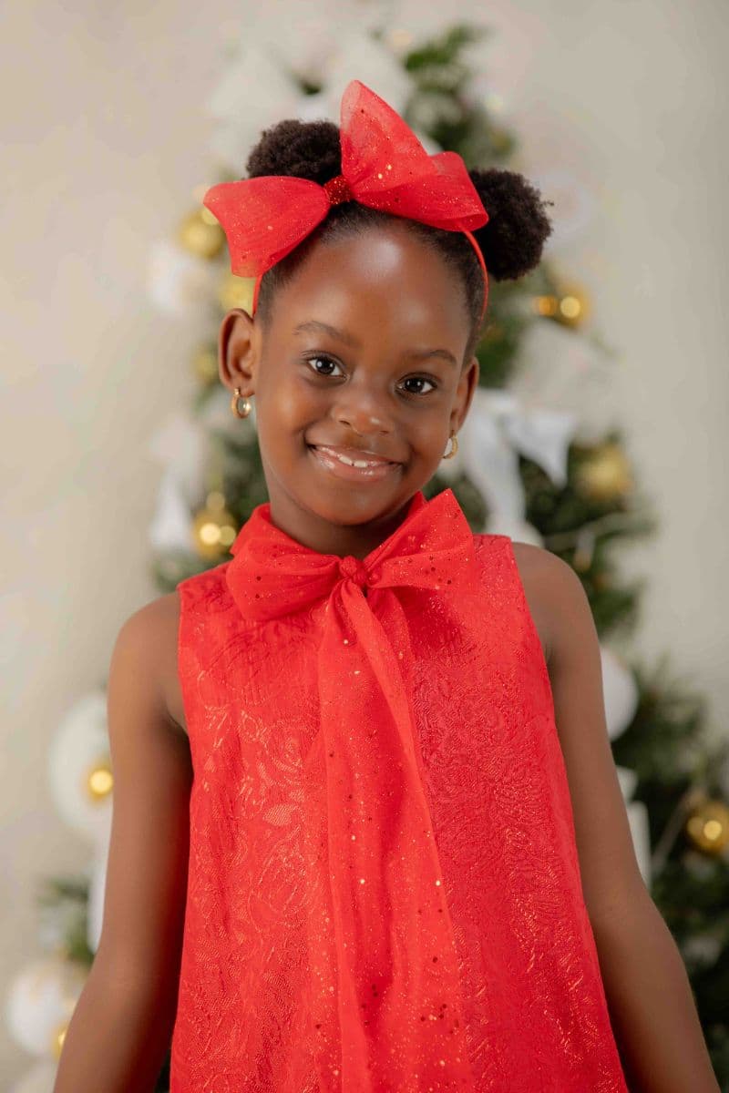 IYANU DRESS WITH HAIRBOW