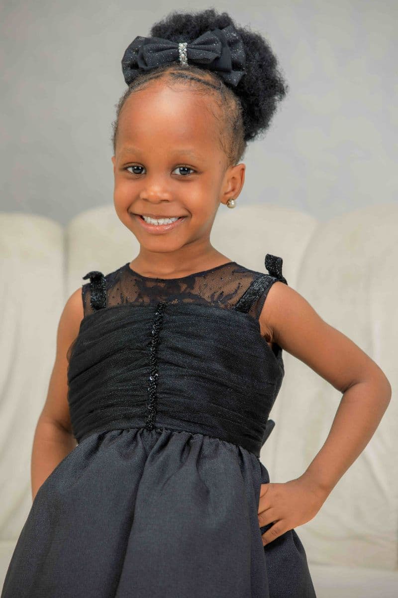 EWOMA DRESS (BIG) WITH HAIRBOW