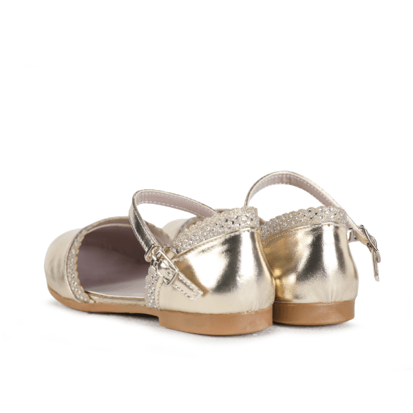 GOLD  PATENT FORMAL SHOES