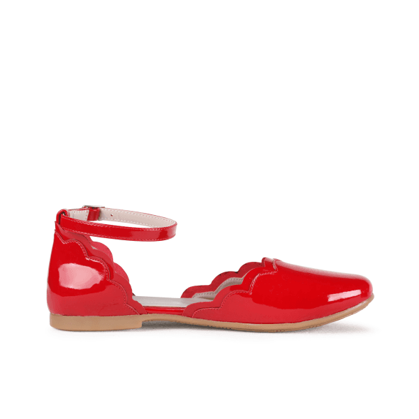 RED FORMAL GIRLS SHOE