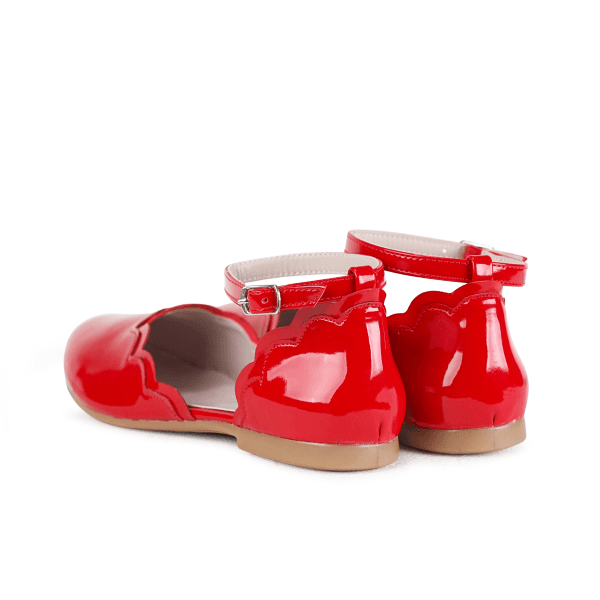 RED FORMAL GIRLS SHOE