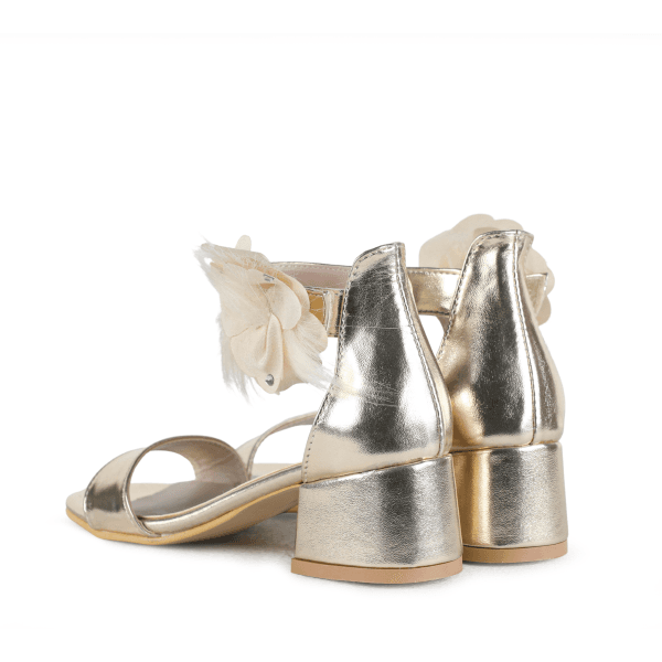 GOLD HEEL FORMAL SANDAL