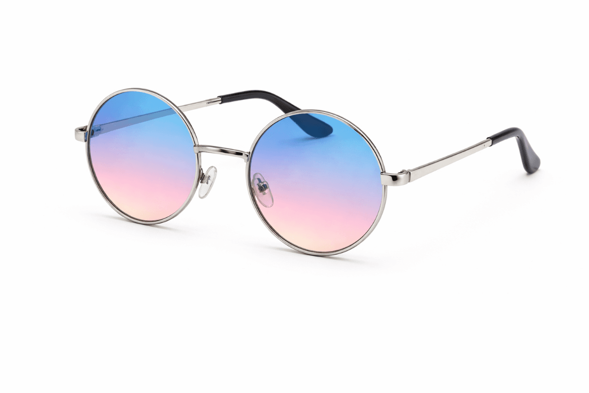 PINK/BLUE  FRAME SUNGLASS