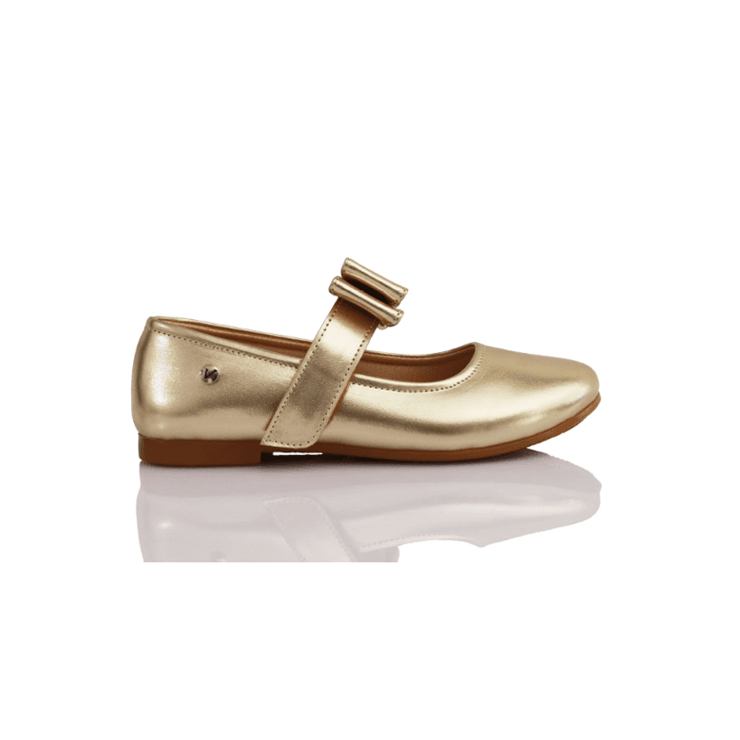 GOLD FORMAL GIRLS SHOE