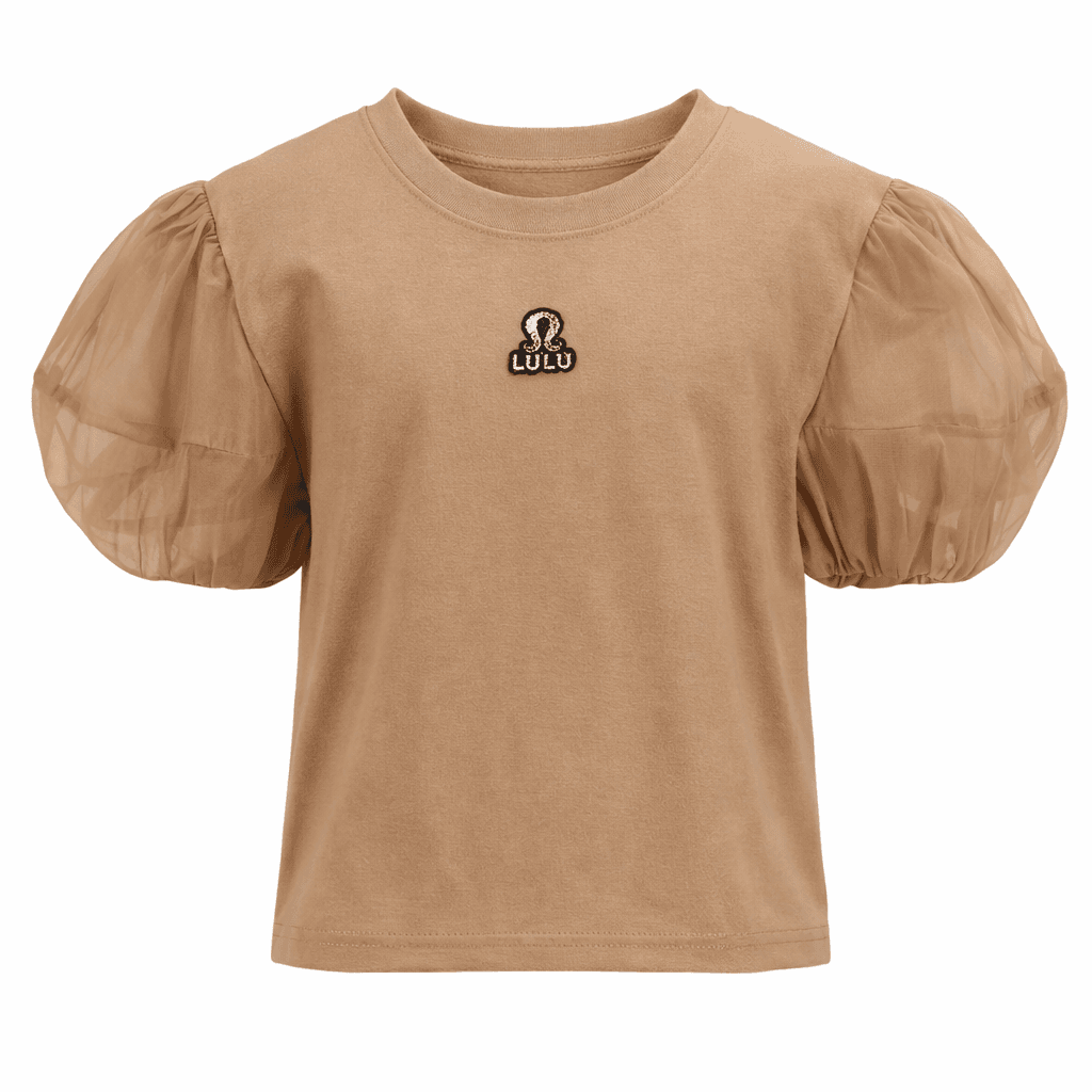 BROWN S/S BLOUSE