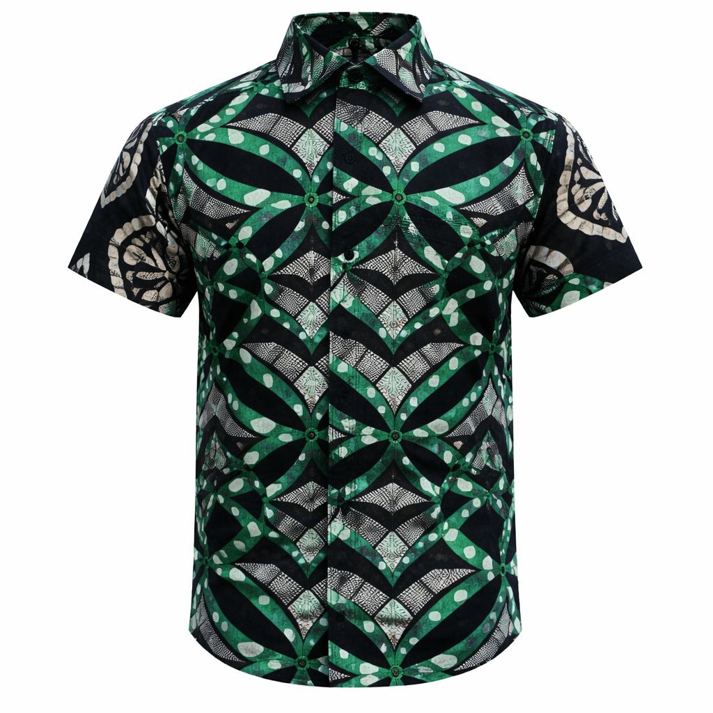GREEN ANKARA S/S SHIRT