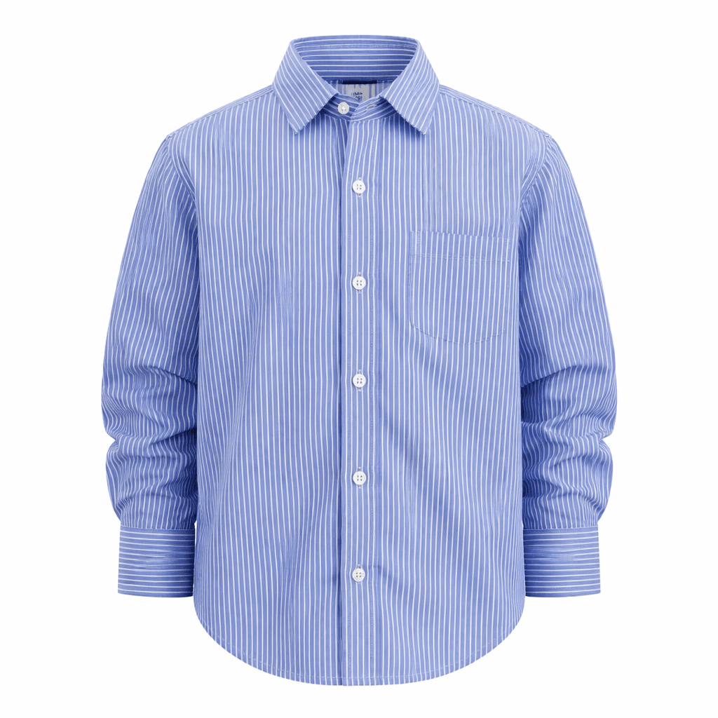 BLUE & OFF-WHITE L/S SHIRT