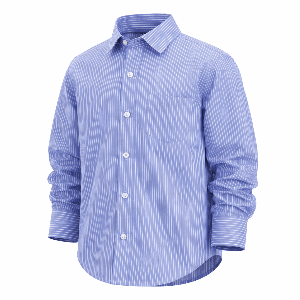 BLUE & OFF-WHITE L/S SHIRT