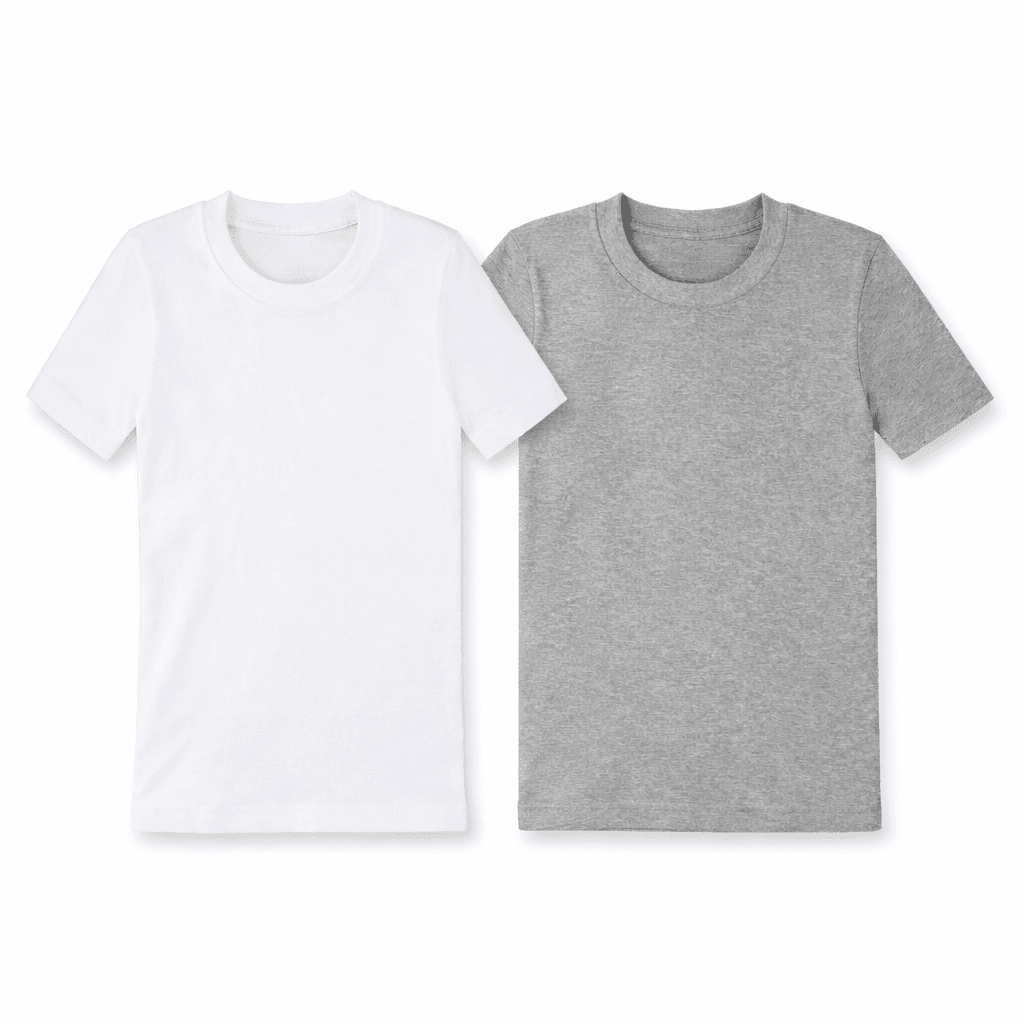 PLAIN UNDERSHIRT 2PCS  SET Image