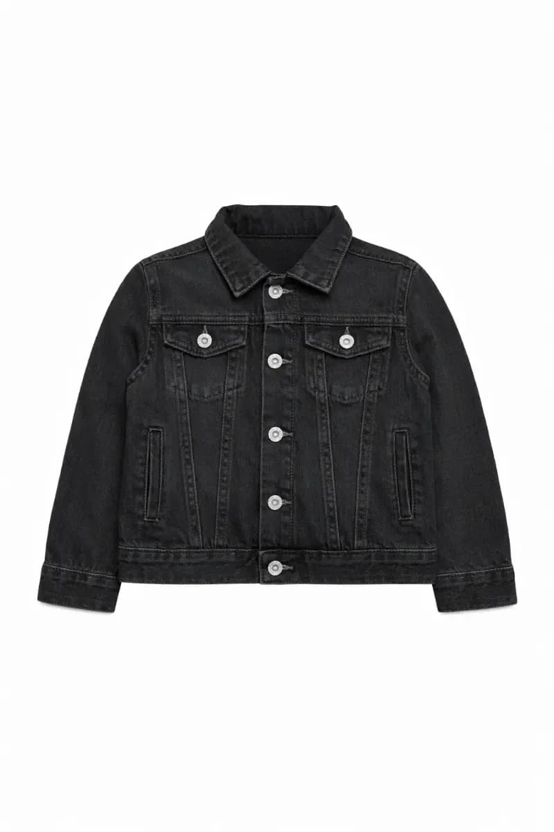 BLACK DENIM JACKET SMALL