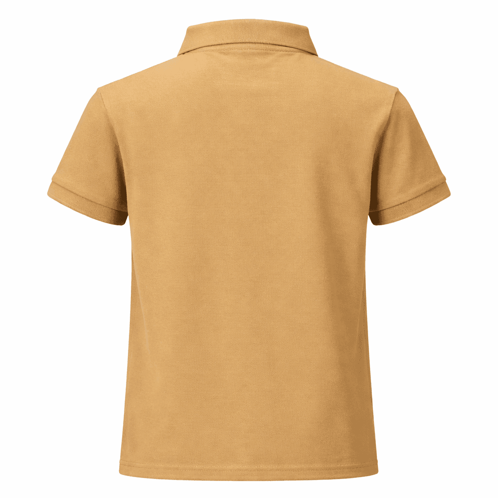 PLAIN BROWN S/S POLO TSHIRT