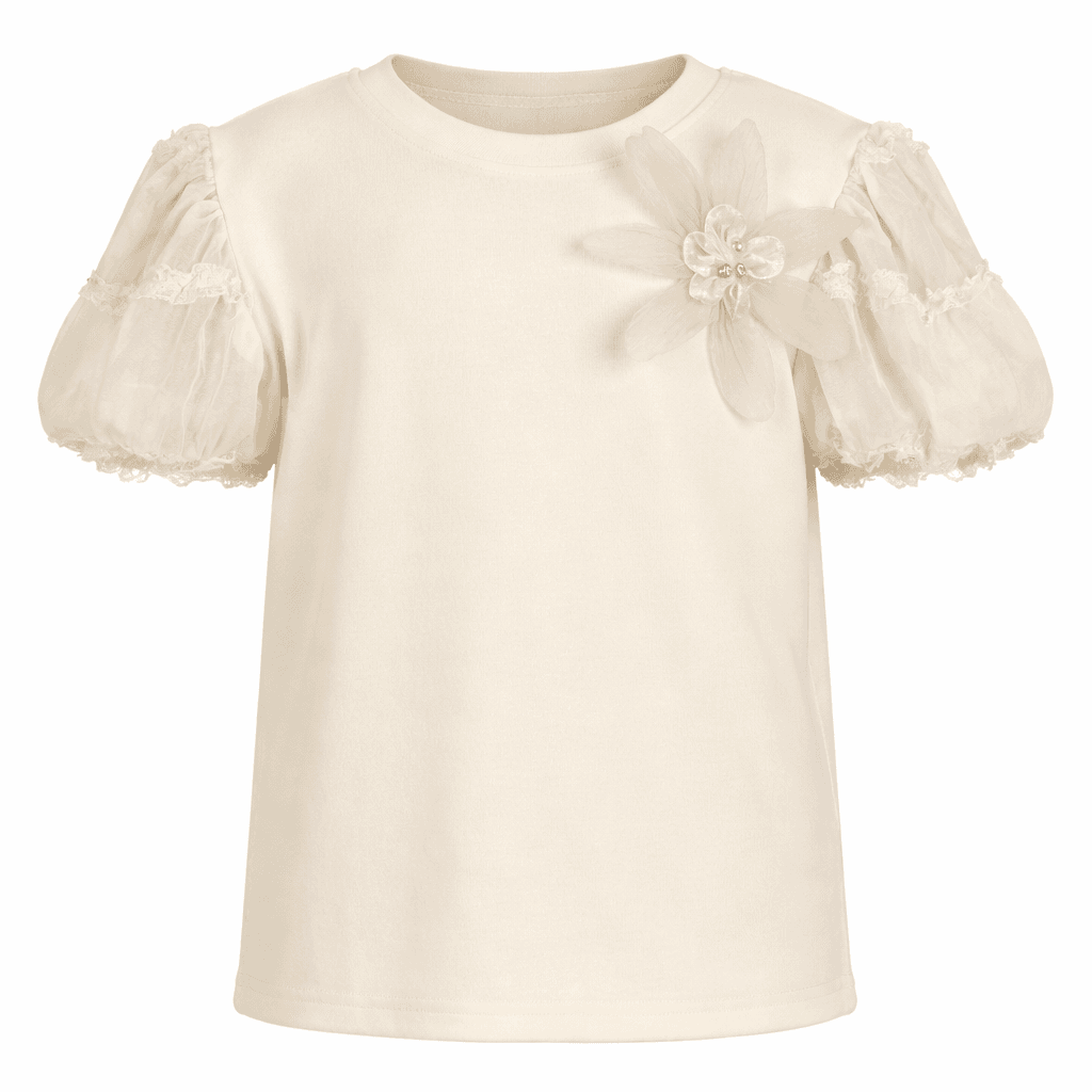 CREAM S/S BLOUSE