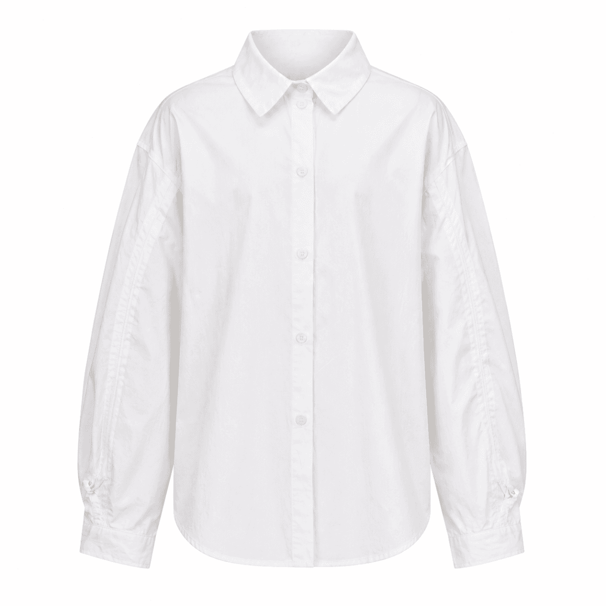 WHITE L/S SHIRT