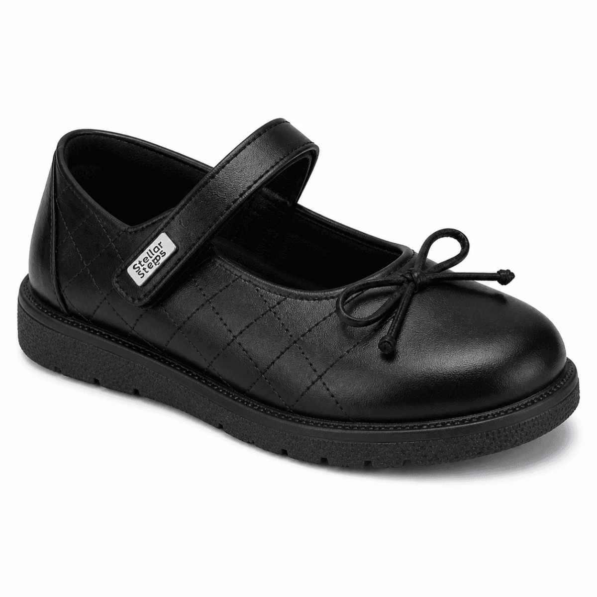 BLACK BUCKLE GIRLS SCHOOL SHOES