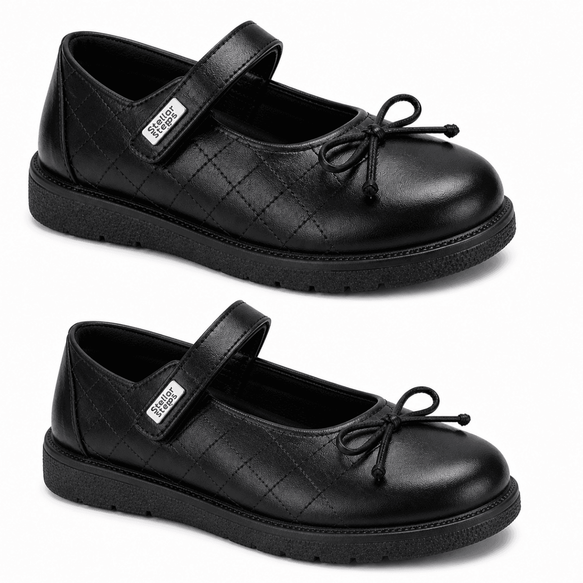 BLACK BUCKLE GIRLS SCHOOL SHOES