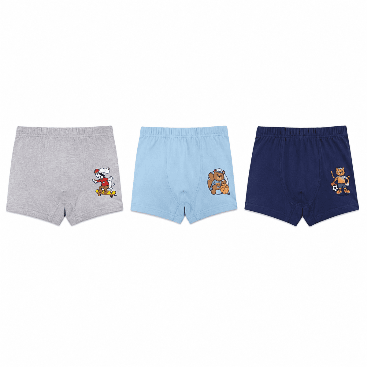 MULTICOLOR 3PCS BOXERS SET (TIGER) Image