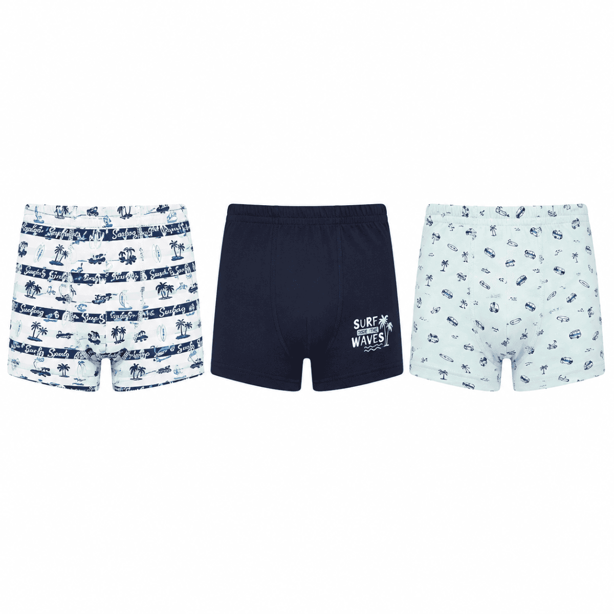 MULTICOLOR 3PCS BOXERS SET (RACING)