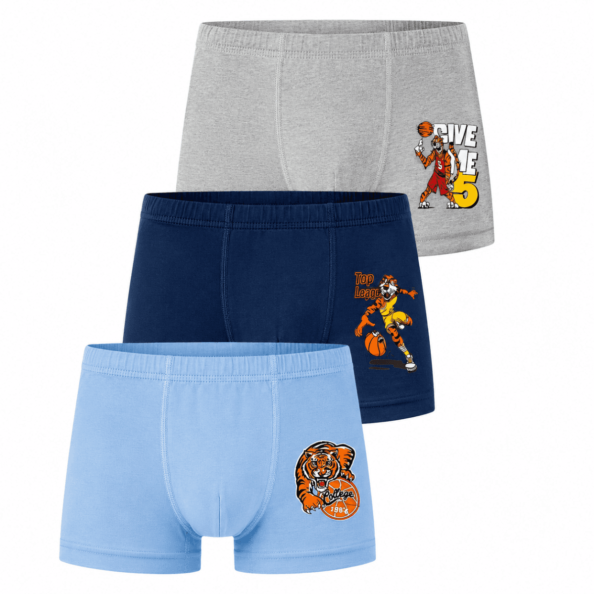 MULTICOLOR BAND 3PCS BOXERS SET(PUMA)