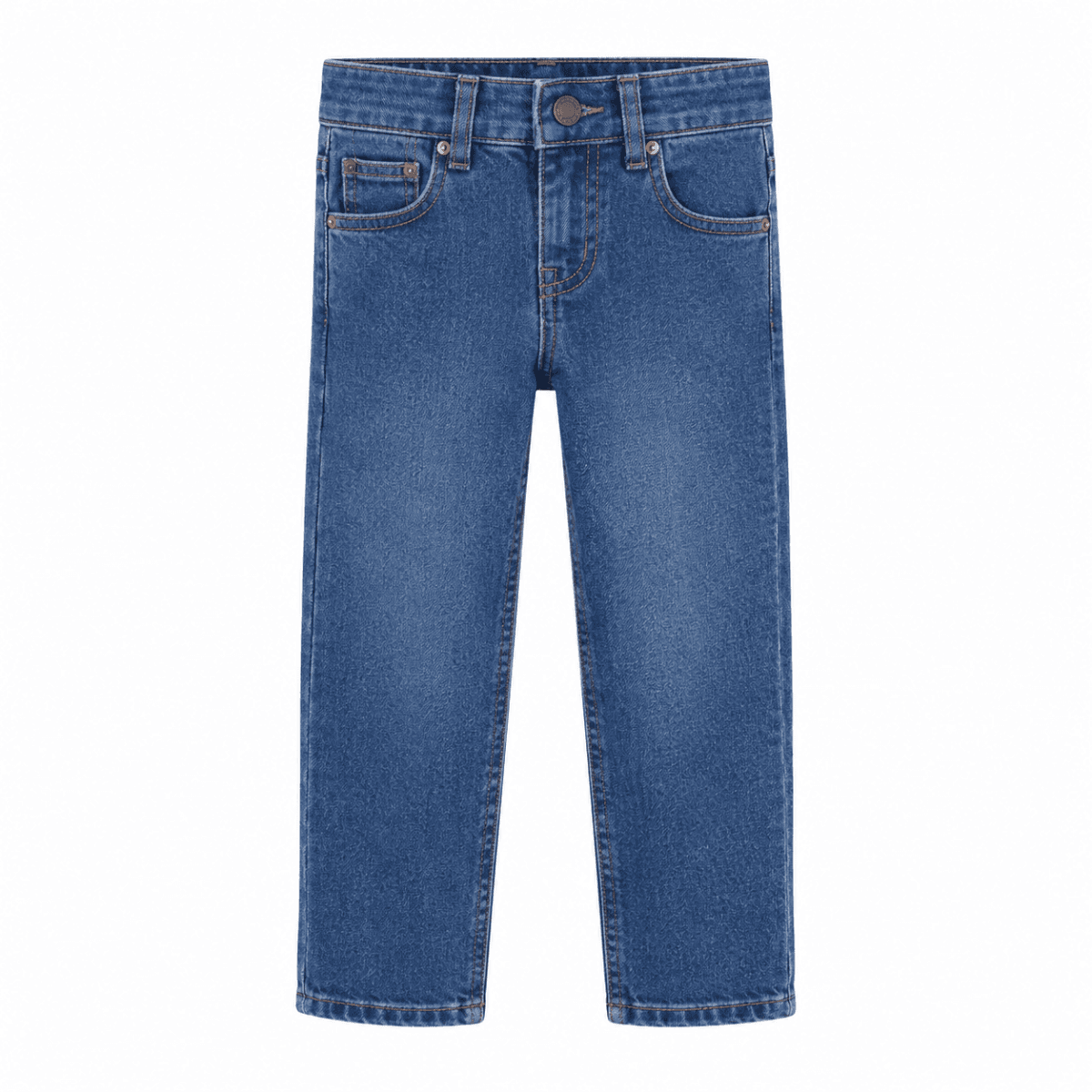 BLUE REGULAR FIT DENIM TROUSER Image